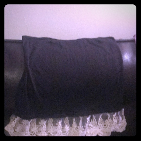 Black slip/nighty with white lace - Picture 1 of 4